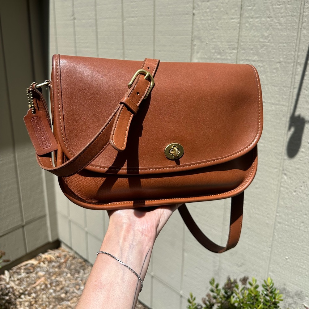Vintage Coach City Bag 9790 British Tan